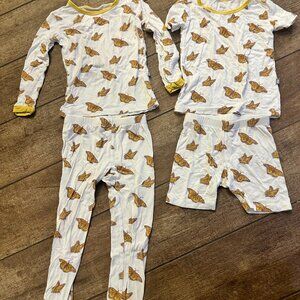 Kyte Baby Monarch Long and Short Sleeve Pajamas - 2T